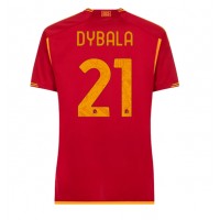 AS Roma Paulo Dybala #21 Domáci Ženy futbalový dres 2023-24 Krátky Rukáv